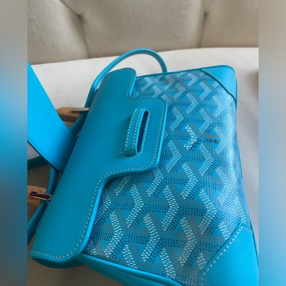 🩵RARE🩵Goyard Tiffany Blue Saigon Mini Limited Edition Bag - Picture 3 of 12